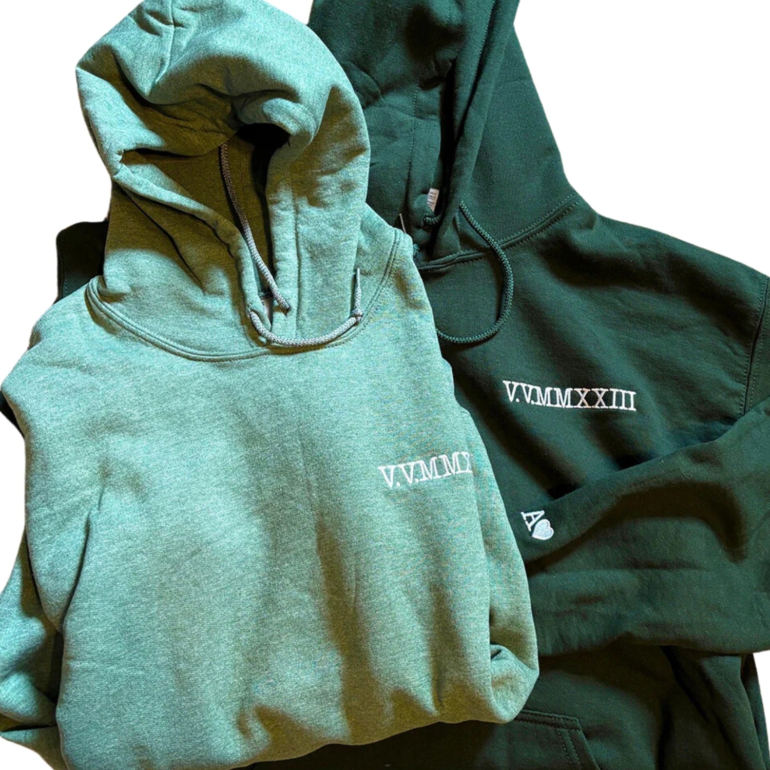 Embroidered Roman Numeral Sweatshirt & Hoodie - Personalized Anniversary Gift