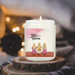 Personalized  Candles With Daughter Love Forever, Gifts For Mom From daughter, Gifts For Mom