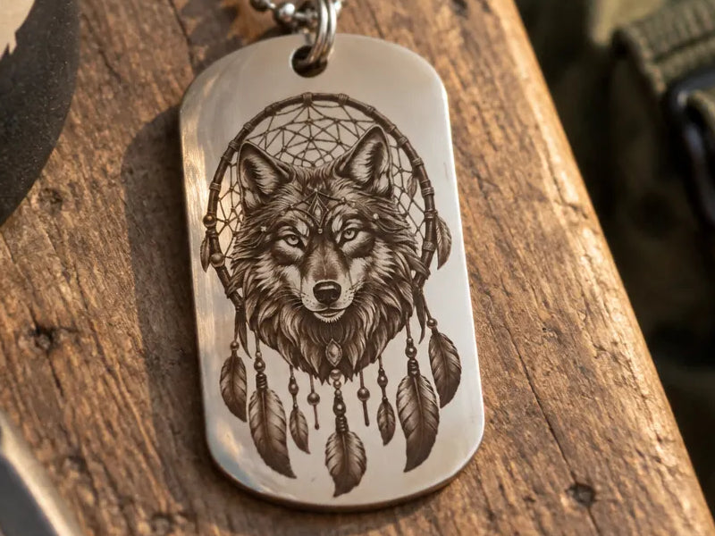 Custom Color Laser Engraved Stainless Pet ID Dog Tags