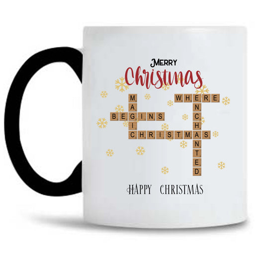 Personalized Crossword Puzzle Mugs with Names For Gift Christmas - thoughtygift.com