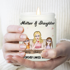 Best Gifts For Mom, Custom Candles With Mother And Daughter, Mother Daughter Gifts, Gifts For Mom