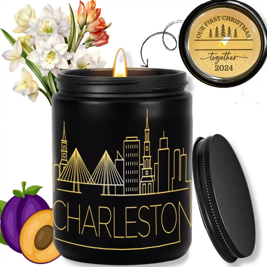Custom Candles. ThoughtyGift Travel Customised Candles. Personalized Candles. 10 Oz Smokeless Soy Wax Candle - Burn Times 40h - thoughtygift.com