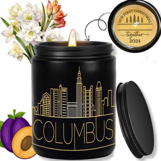 Custom Candles. ThoughtyGift Travel Candles. Personalized Candles. 10 Oz Smokeless Soy Wax Candle - Burn Times 40h - thoughtygift.com