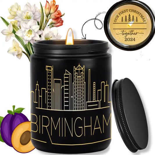 Custom Candles. ThoughtyGift Travel Candles. Personalized Candles. 10 Oz Smokeless Soy Wax Candle - Burn Times 40h - thoughtygift.com
