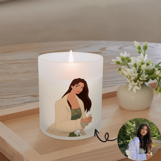 Custom Disney Art Scented Candle – Personalized Photo Scented Candle For Her, Him, Everyone |