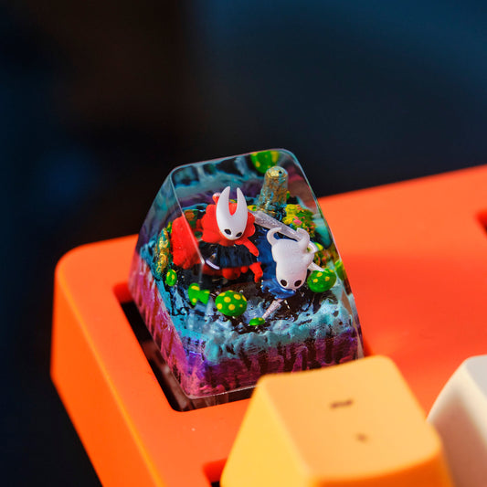 Custom Hollow Knight Artisan Keycap, Resin Keycap for Handmade Gift, Personalized Gift and Birthday Gift for him,Custom keycaps,Gift for her