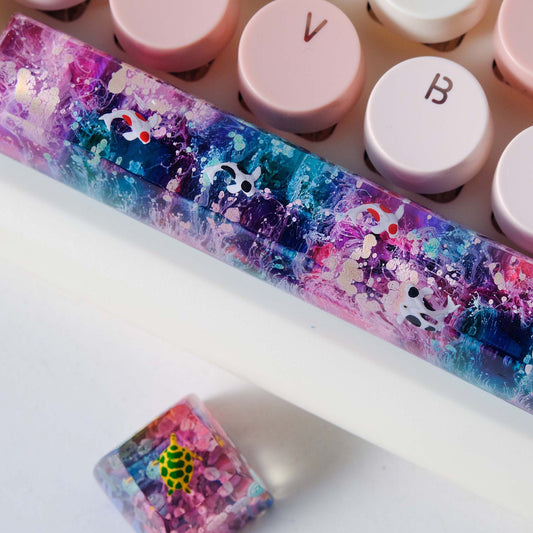 Keycap Artisan Koi Fish,Custom Cute Anime keycap,Pink keycap,Personalized gift,Handmade gift,Blue keycap,Keycap Cherry MX,Gift for him