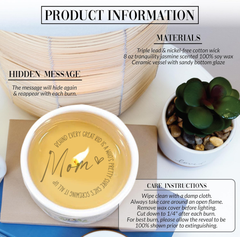 Custom Scented Candles About Mom, Warm and Thoughtful Gift for Mom, Custom Hidden Message Candles, Special Gifts for Mother's Day - thoughtygift.com