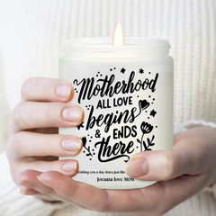 Custom Engagement Candle Funny Gift For Mother's Day, Hidden Message Scented Candle, Custom Name Candle - thoughtygift.com