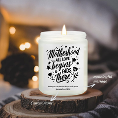 Custom Engagement Candle Funny Gift For Mother's Day, Hidden Message Scented Candle, Custom Name Candle - thoughtygift.com