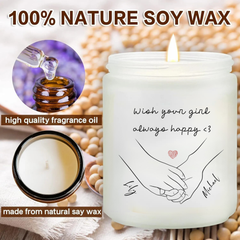 Personalized Scented Candle with Photo – A Special Gift for Your Loved One, Hidden Image Candle, Adorable Present For Her, Gift For Valentine, Anniversary - thoughtygift.com