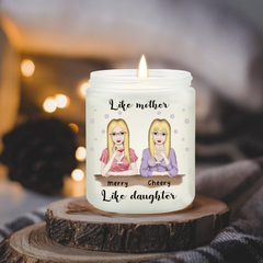 Personalized Scented Candles ThoughtyGift With Mother And Daughter, Gifts For Mum From Daughter, Gift For Mom, Gift For Birthday