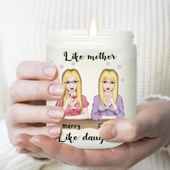 Personalized Scented Candles ThoughtyGift With Mother And Daughter, Gifts For Mum From Daughter, Gift For Mom, Gift For Birthday