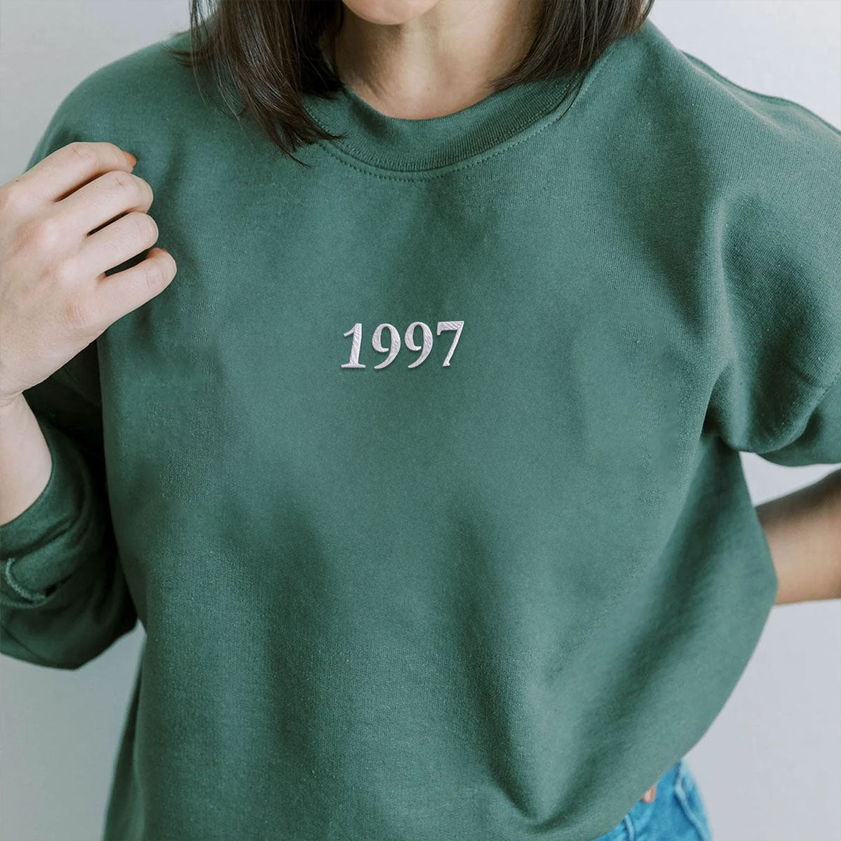 Embroidered Year Sweatshirt - Personalized Milestone Apparel