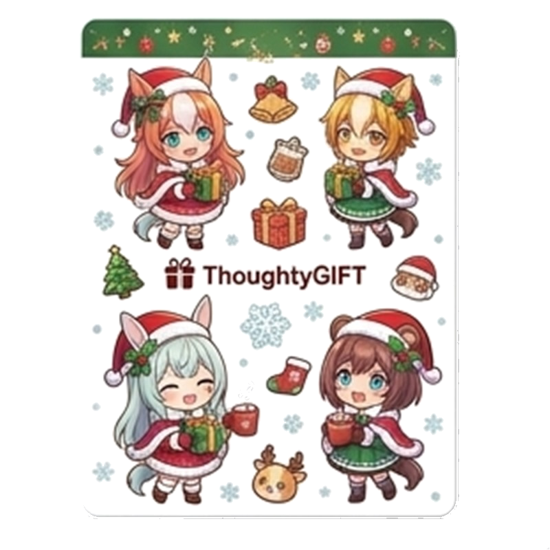 Custom Kiss-Cut Holiday Sticker Sheets